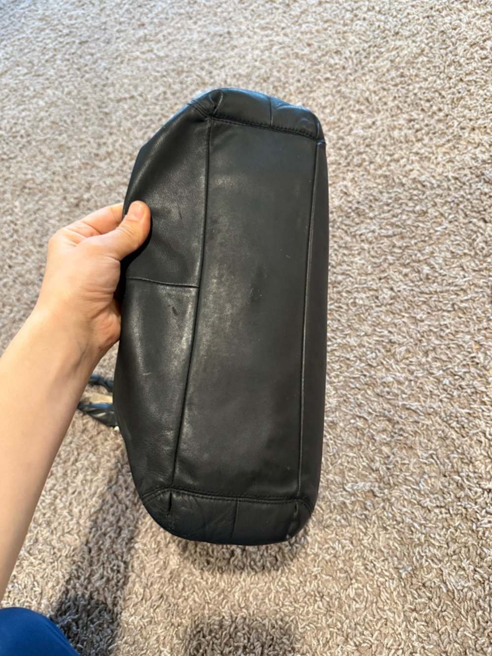 Coach Leather Black Hobo Bag Shoulder - Picture 8 of 9